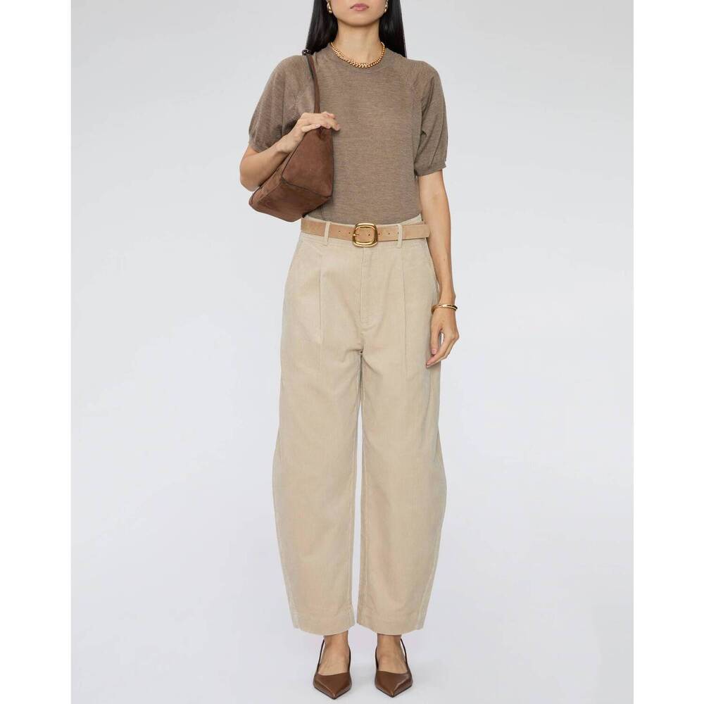 NEW SPRWMN short sleeve raglan t-shirt in truffle